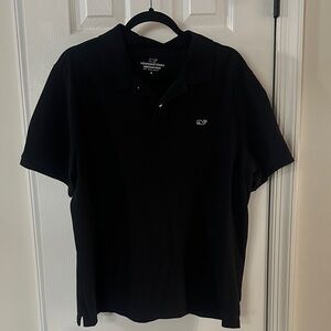 Vineyard Vines Men's Classic Black Polo